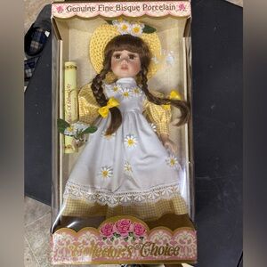 Collector's Choice Porcelain Doll Box - Hand Painted Fine Bisque